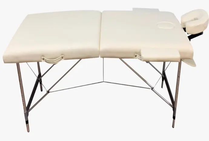Camilla Portátil Con Base Metálica Hm27-11 (Beige)
