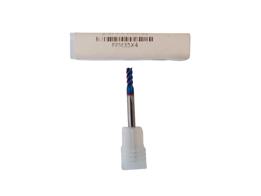 Fresa Helicoidal para Metal 3,5x4 4 flautas