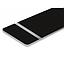 Lamina De Abs De 1200x600x0.25mm Negro/Blanco Laser