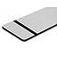 Lamina De Abs De 1200x600x0.25mm Plata/Negro Laser