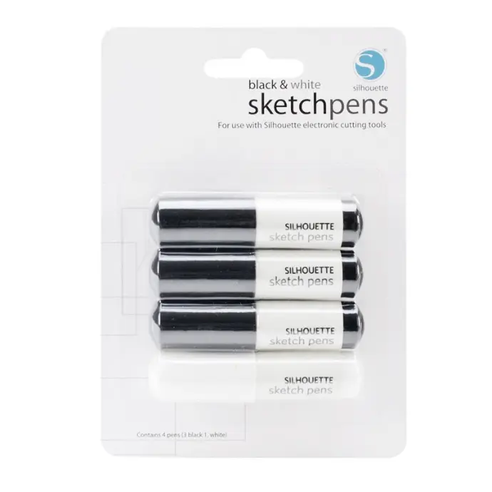 Lápices De Dibujo (Blanco/Negrox4)