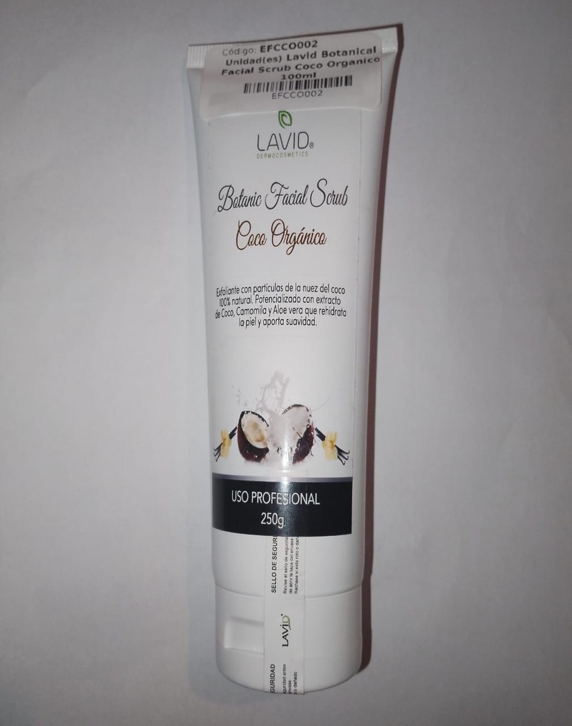 Lavid Botanical Facial Scrub Coco Organico 100ml