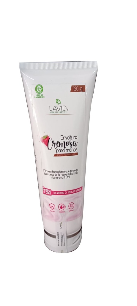 Lavid Envoltura Manos Fresas Con Chantilly 120g