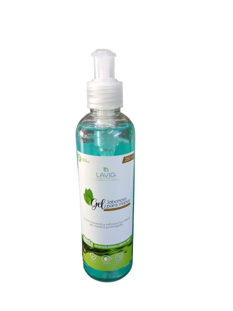 Lavid Gel Jabonoso Dermolimpiador Para Manos 250ml
