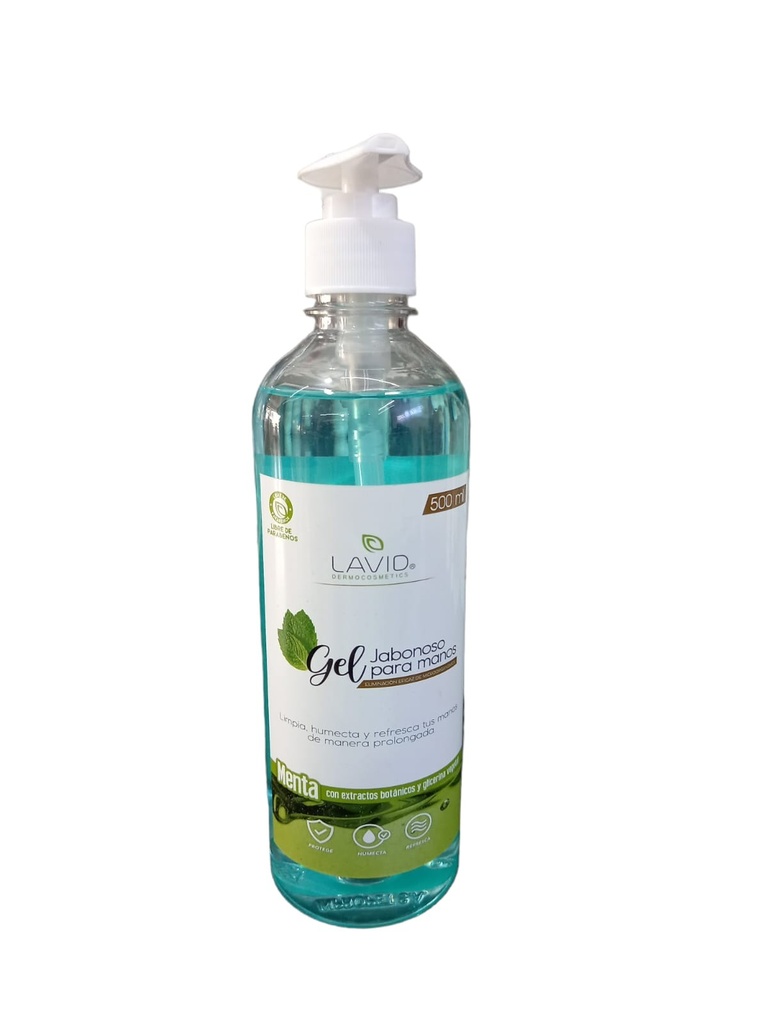 Lavid Gel Jabonoso Dermolimpiador Para Manos 500ml