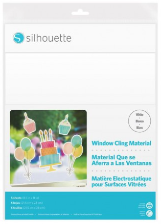 Material que se aferra a las Ventanas Transparente (5 hojas)