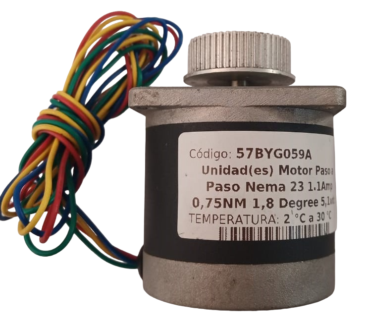 Motor Paso a Paso Nema 23 1.1Amp 0,75NM 1,8 Degree 5,1vdc