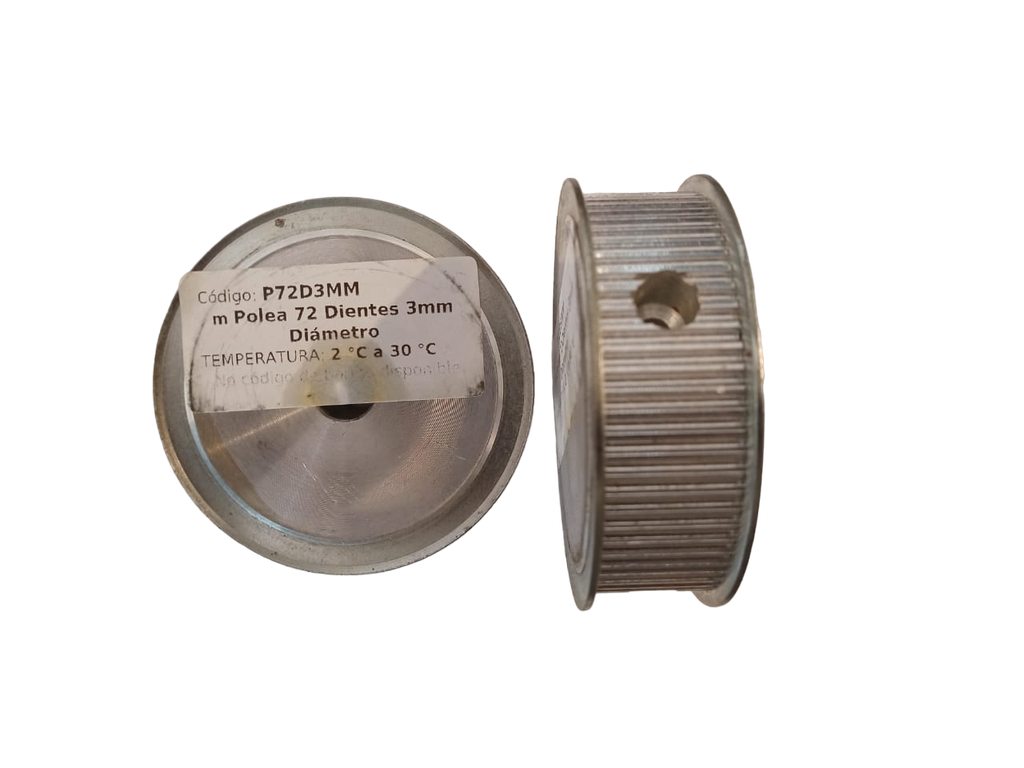 Polea 72 Dientes 3mm Diámetro