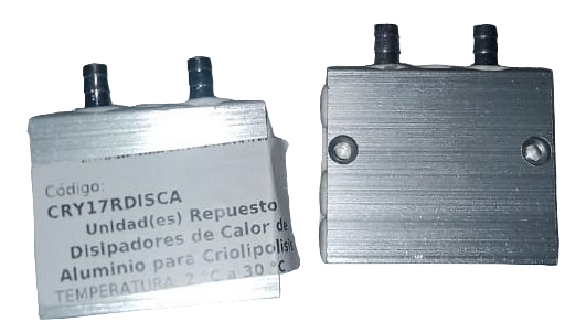 Repuesto Disipadores de Calor de Aluminio para Criolipolisis