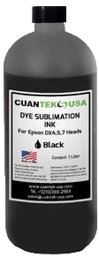 Tinta sublimación 1lt Cuantek negra