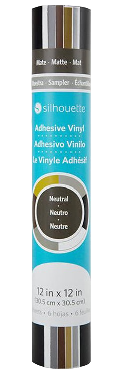Silhouette Vinyl Sampler 6-Pack (12 x 12" Sheets, Neutral)