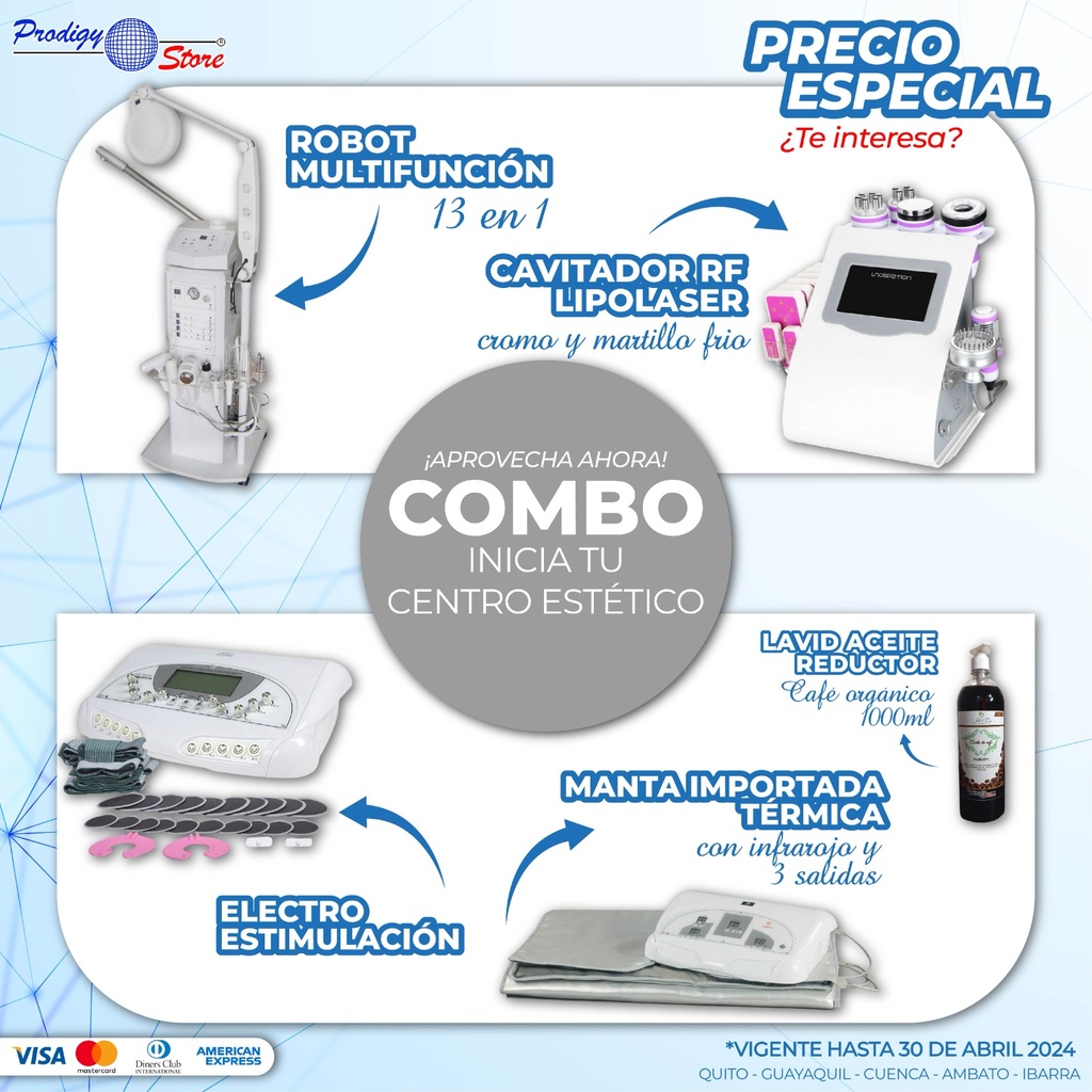COMBO B861822 Dermoabrasión Robot 13 En 1