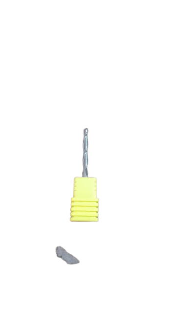 Fresa Doble Flauta Espiral Punta Redonda 3x22mm
