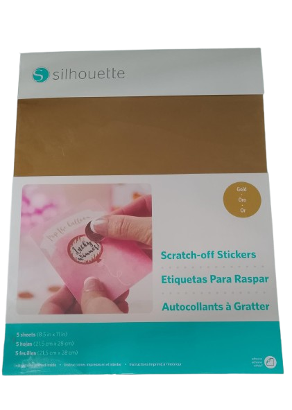 Material Adhesivo Raspar Dorado