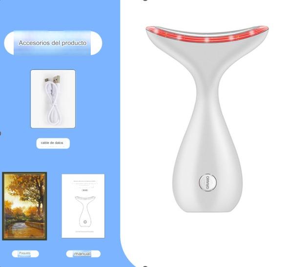 Masajeador Facial con luz roja reafirmante facial y cuello