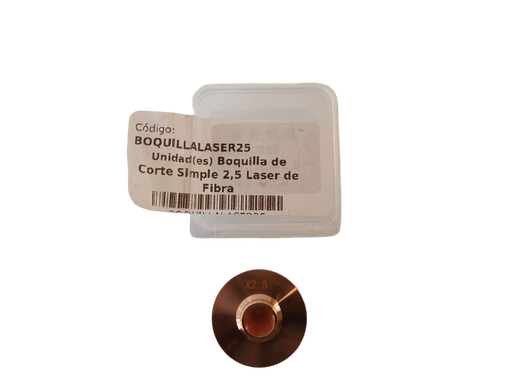 [BOQUILLALASER25] Boquilla de Corte Simple 2,5 Laser de Fibra