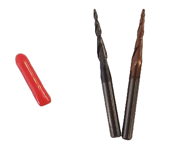 [FPRVR05X15] Fresa Punta Redonda Doble Flauta Helicodal en V R0.5mm X15MM