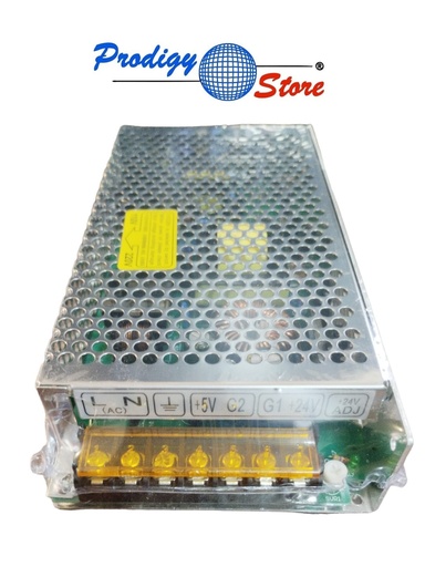 [F24V5A5V6A] Fuente 110-220v 24v 5a 5v-6a