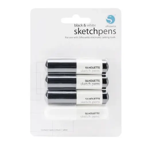 [814792013441] Lápices De Dibujo (Blanco/Negrox4)