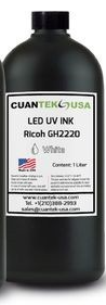 [UVLEDDX1LW] Tinta UV 1lt Cuantek neutral blanca