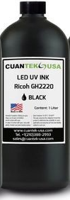 [UVLEDDX1LB] Tinta UV 1lt Cuantek neutral negra