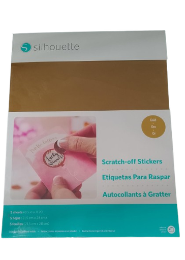 [814792021996] Material Adhesivo Raspar Dorado