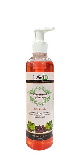 [ARTFR001] Aceite Corporal Té Verde Frutos Rojos LAVID 250 ml