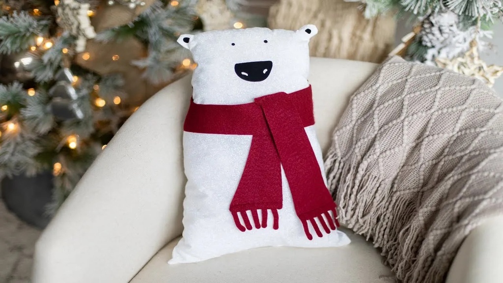 Oso polar de tela con Silhouette y Kelly Wayment